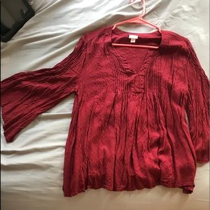 red blouse